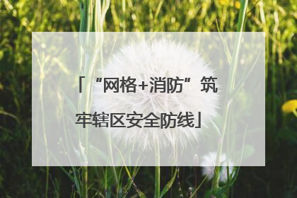 “网格+消防”筑牢辖区安全防线