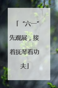 “六一”先观展，接着抚琴看功夫