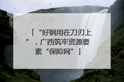 “好钢用在刀刃上”，广西筑牢资源要素“保障网”