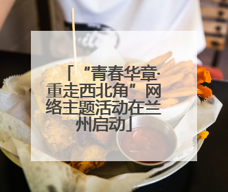 “青春华章·重走西北角”网络主题活动在兰州启动