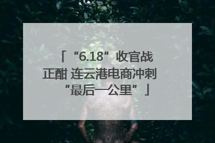 “6.18”收官战正酣 连云港电商冲刺“最后一公里”