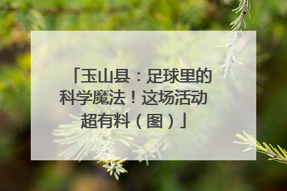 玉山县：足球里的科学魔法！这场活动超有料（图）