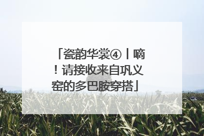 瓷韵华裳④丨嘀！请接收来自巩义窑的多巴胺穿搭