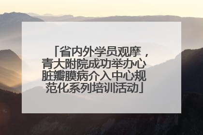省内外学员观摩，青大附院成功举办心脏瓣膜病介入中心规范化系列培训活动