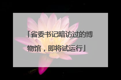 省委书记暗访过的博物馆，即将试运行
