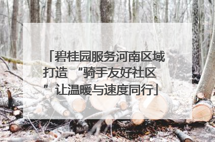 碧桂园服务河南区域打造 “骑手友好社区”让温暖与速度同行