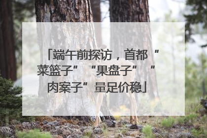 端午前探访，首都“菜篮子”“果盘子”“肉案子”量足价稳