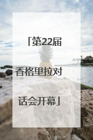 第22届香格里拉对话会开幕