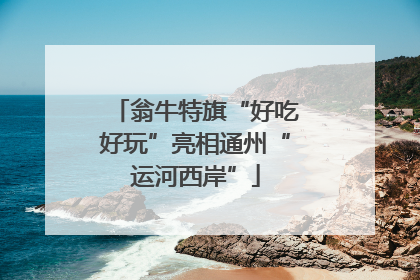 翁牛特旗“好吃好玩”亮相通州“运河西岸”