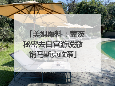美媒爆料：盖茨秘密去白宫游说撤销马斯克政策