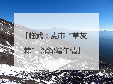 临武：麦市“草灰粽” 深深端午情