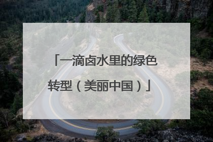一滴卤水里的绿色转型（美丽中国）