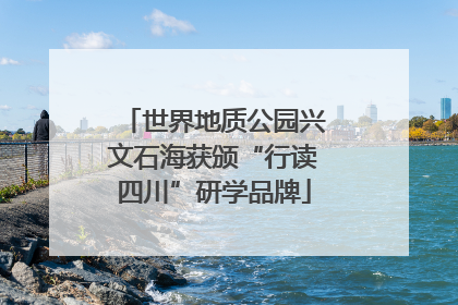世界地质公园兴文石海获颁“行读四川”研学品牌