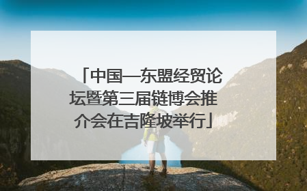 中国—东盟经贸论坛暨第三届链博会推介会在吉隆坡举行