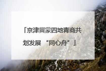 京津冀蒙四地青商共划发展 “同心舟”
