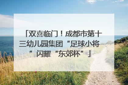 双喜临门！成都市第十三幼儿园集团“足球小将”闪耀“东郊杯”