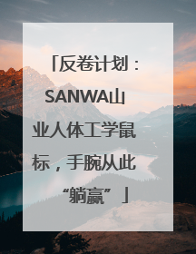 反卷计划：SANWA山业人体工学鼠标，手腕从此“躺赢”