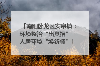 南阳卧龙区安皋镇：环境整治“出真招” 人居环境“焕新颜”