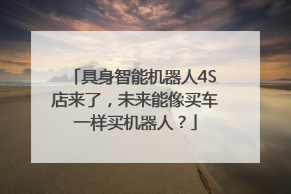 具身智能机器人4S店来了，未来能像买车一样买机器人？