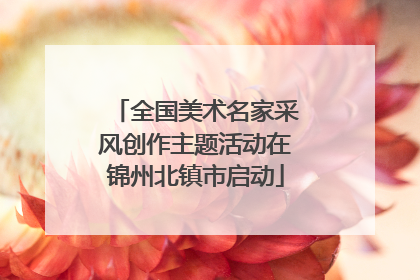全国美术名家采风创作主题活动在锦州北镇市启动