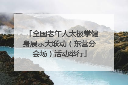 全国老年人太极拳健身展示大联动（东营分会场）活动举行