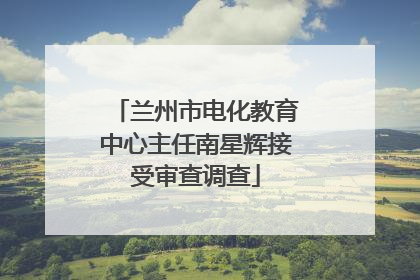 兰州市电化教育中心主任南星辉接受审查调查