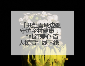 共赴雪域边疆守护乡村健康，“韩红爱心·百人援疆”线下线上进行时