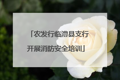 农发行临澧县支行开展消防安全培训