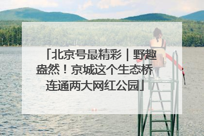 北京号最精彩｜野趣盎然！京城这个生态桥连通两大网红公园