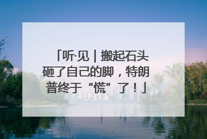 听·见｜搬起石头砸了自己的脚，特朗普终于“慌”了！