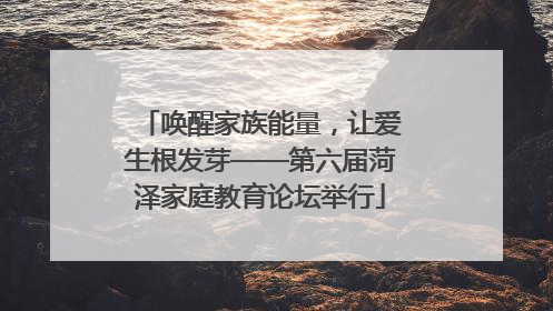 唤醒家族能量，让爱生根发芽——第六届菏泽家庭教育论坛举行
