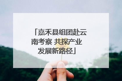 嘉禾县组团赴云南考察 共探产业发展新路径