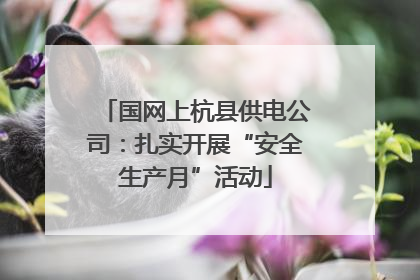 国网上杭县供电公司：扎实开展“安全生产月”活动
