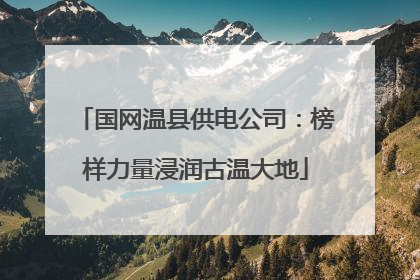 国网温县供电公司：榜样力量浸润古温大地