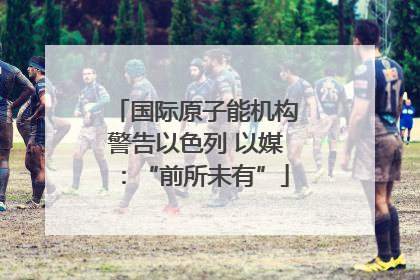 国际原子能机构警告以色列 以媒：“前所未有”
