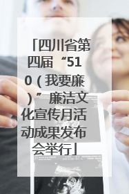 四川省第四届“510（我要廉）”廉洁文化宣传月活动成果发布会举行