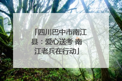 四川巴中市南江县：爱心送考 南江老兵在行动