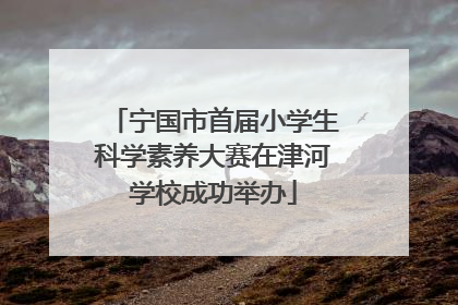 宁国市首届小学生科学素养大赛在津河学校成功举办