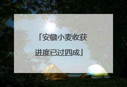 安徽小麦收获进度已过四成