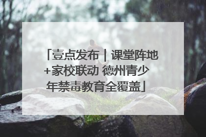 壹点发布｜课堂阵地+家校联动 德州青少年禁毒教育全覆盖