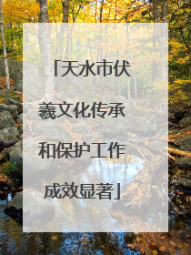 天水市伏羲文化传承和保护工作成效显著