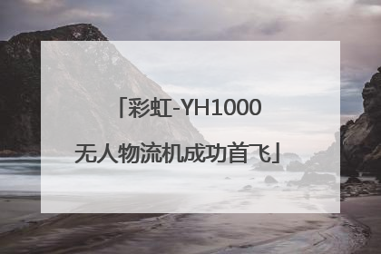 彩虹-YH1000无人物流机成功首飞