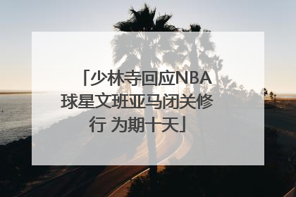 少林寺回应NBA球星文班亚马闭关修行 为期十天