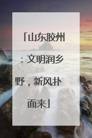 山东胶州：文明润乡野，新风扑面来