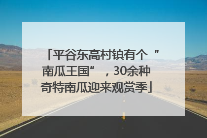平谷东高村镇有个“南瓜王国”，30余种奇特南瓜迎来观赏季