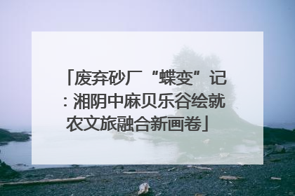 废弃砂厂“蝶变”记：湘阴中麻贝乐谷绘就农文旅融合新画卷