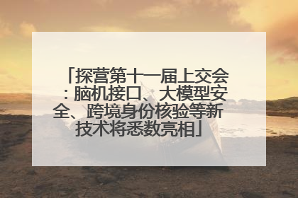 探营第十一届上交会：脑机接口、大模型安全、跨境身份核验等新技术将悉数亮相