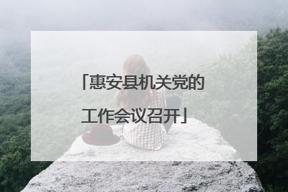 惠安县机关党的工作会议召开