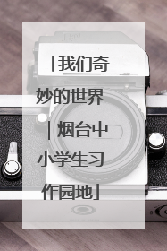 我们奇妙的世界｜烟台中小学生习作园地