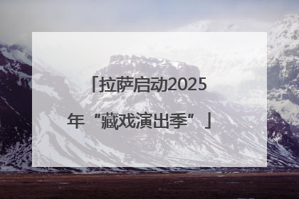 拉萨启动2025年“藏戏演出季”